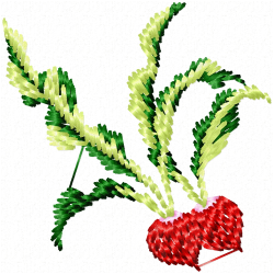 Radish Embroidery Design 8 Radish Embroidery Design 8